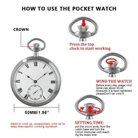 High Quality Luxury Full Steel Imperial Pocket Watch Mechanical Wind Up Vintage Antique Clock Honed Stainless Original Box Reloj