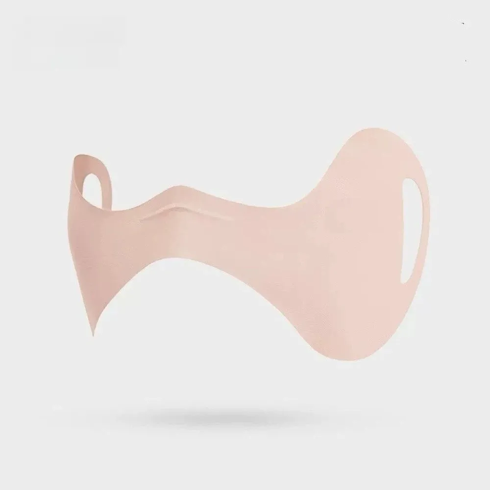 Earloop Elastic UV Protection Face Cover Thin Solid Color Golf Sunscreen Veil Washable Breathable Half Face Shield Summer view 2