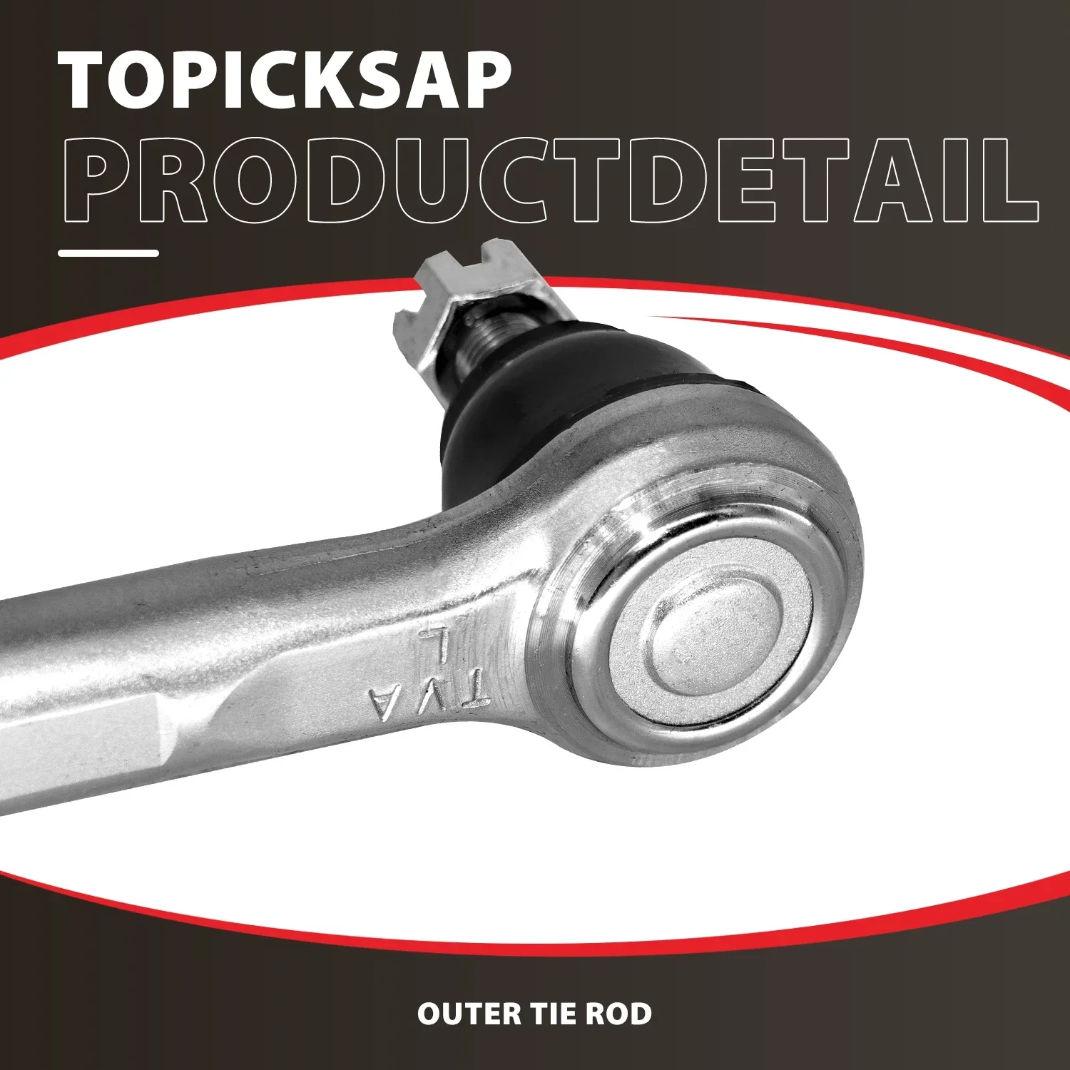 TOPICKSAP 8Pcs Front Lower Control Arm w/Ball Joint & Sway Bar Link Outer Tie Rod End for Honda Accord 2018-2022