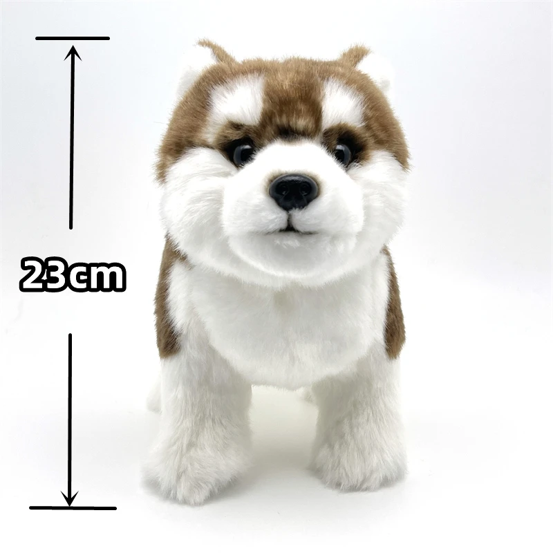 Alaskan Malamute High Fidelity Cute Plushie Husky Dog Plush Toys Lifelike Animals Simulation Stuffed Doll Kawai Toy Gifts Kids