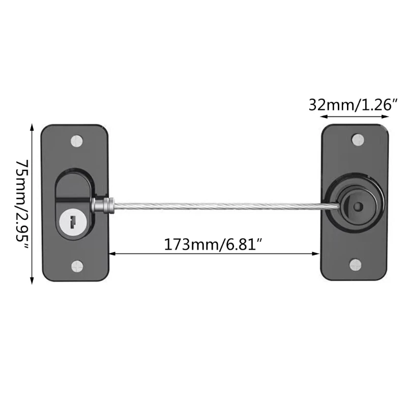 Child Safety Locks Easy Installation Door Lock Multi Purpose Lock 360 Degree Fridge Locks for Fridge Cabinets & D5QA