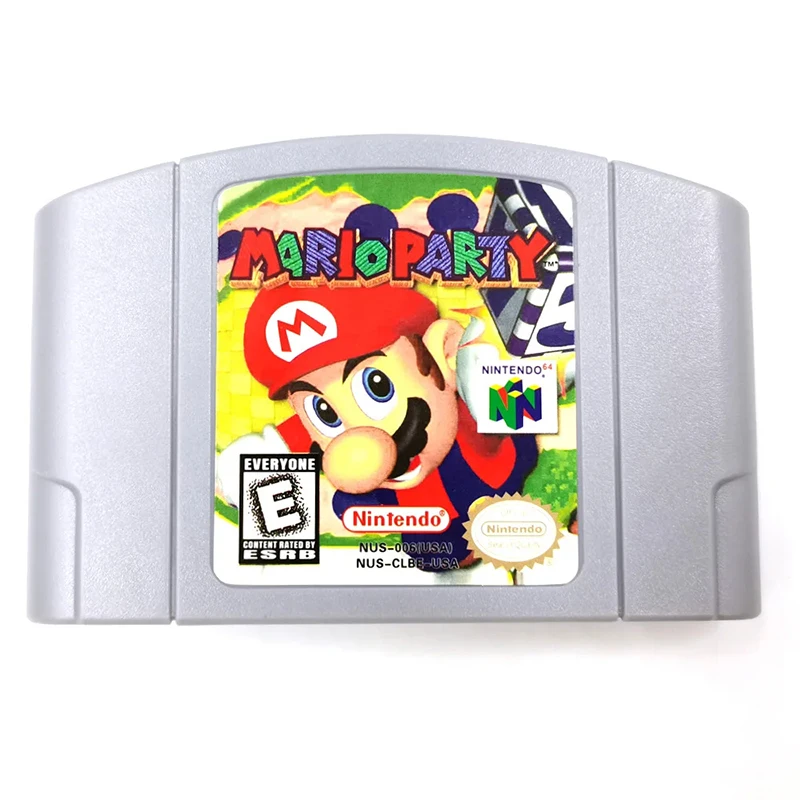 64 Bit Video Game Console  US Version Toys Game Collection Cartridge N64 Mario Series Kart Party Super Smash Bros Bad Fur Day