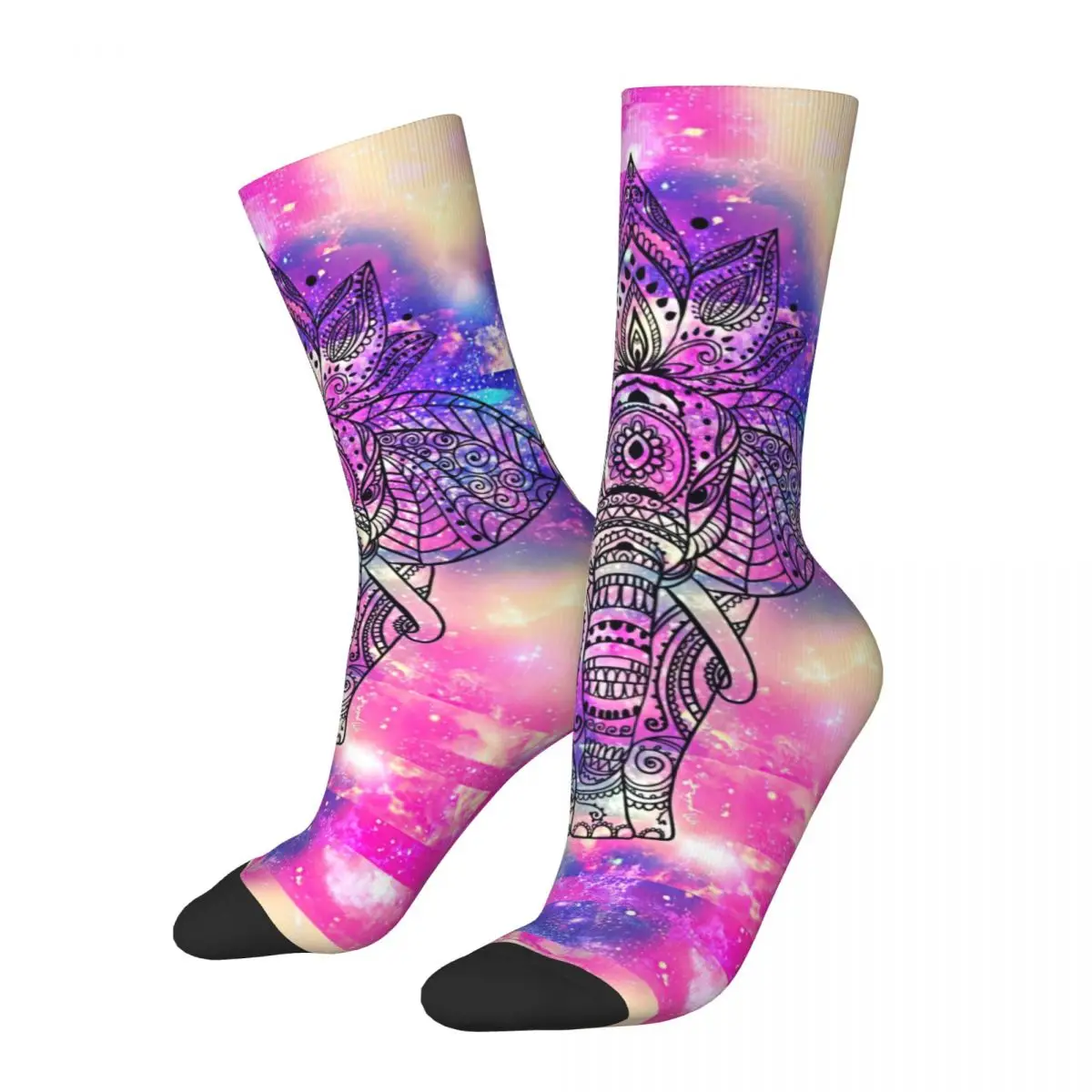 Elephant Colorful Indian Adult Socks 3D Print Unisex Socks Men Socks Women Socks