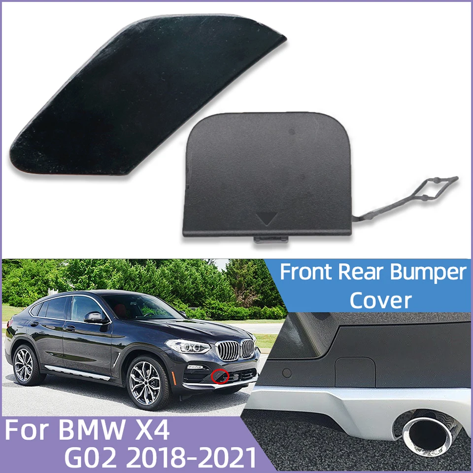 

For BMW X4 G02 2018-2021#51117497095 51127416023 Auto Front Rear Bumper Towing Hook Cover Shell Hauling Decorative Cap Lid Trim