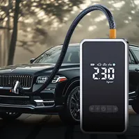 150 PSI Portable Pocket Bike Electric Air Pump Rechargeable Compressor Tire Inflator Digital Gauge Display Tire Pressure Gauge