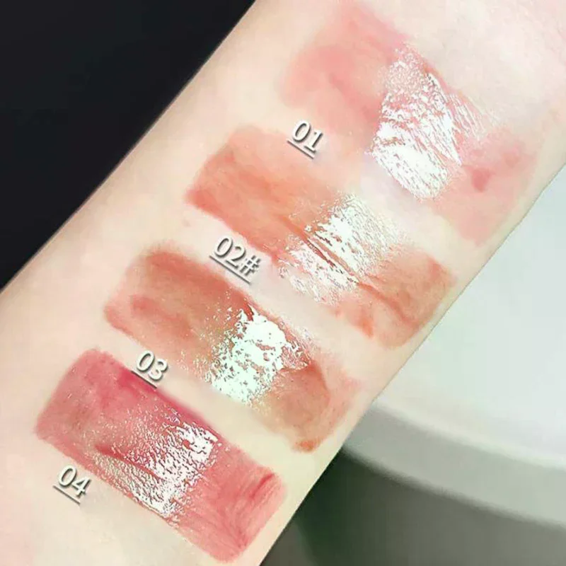 Brilho Labial Cappuvini Cute Cat, Hidratante, Suave e de Longa Duração, 4 Cores, Fácil de Aplicar, Tinta Labial para Iniciantes