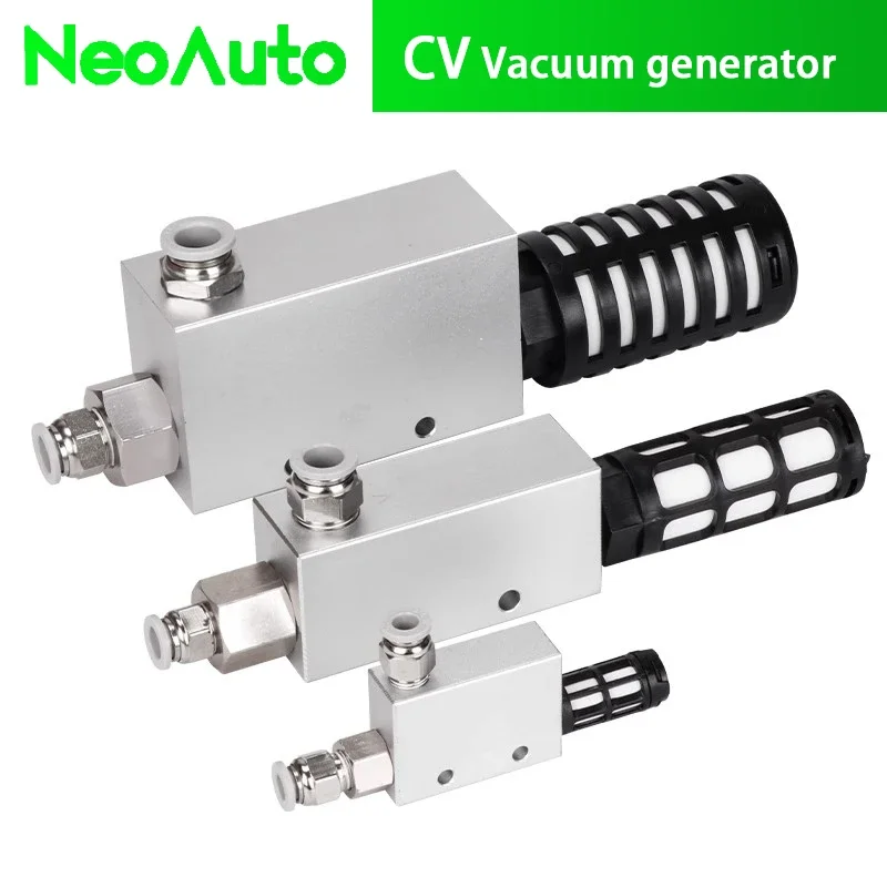 Vacuum Generator CV-15/20/25HS Large Flow Valve Manipulator Suction Cup Negative Pressure Control Valves Pneumatic Accessories