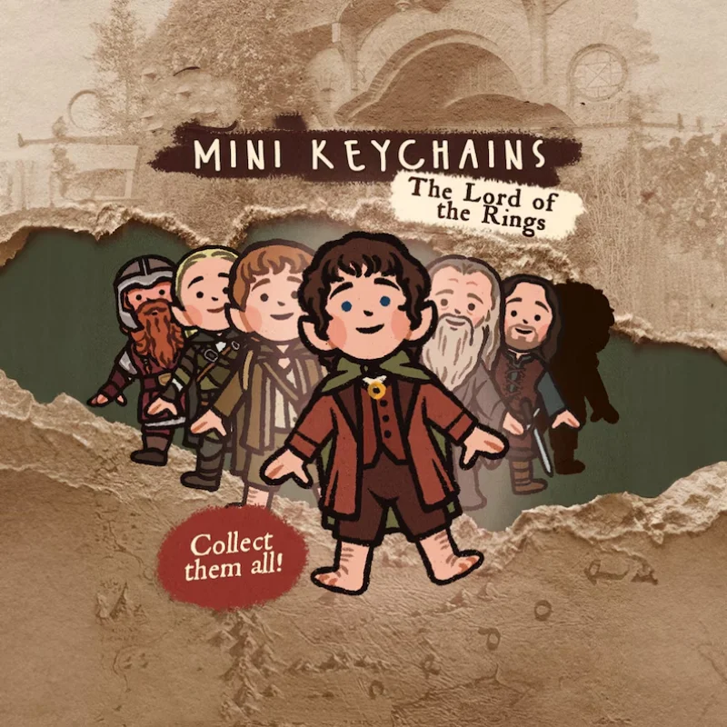 Mini Llaveros Acrílicos Inspirados en LOTR, Diseño de Personajes Personalizable, Coleccionables