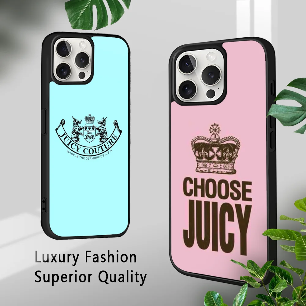 Luxury J-Juicy C-CoutureS Phone Case For iPhone 16 15 14 13 12 11 Pro Xs Max Mini Plus Celulares Hard Funda