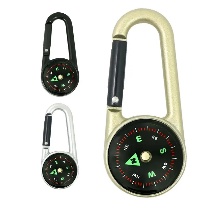 Compass With Carabiner Clip On Keychain Carabiner Compass Pocket Compass With Clear Scale For Exploration Field Practice