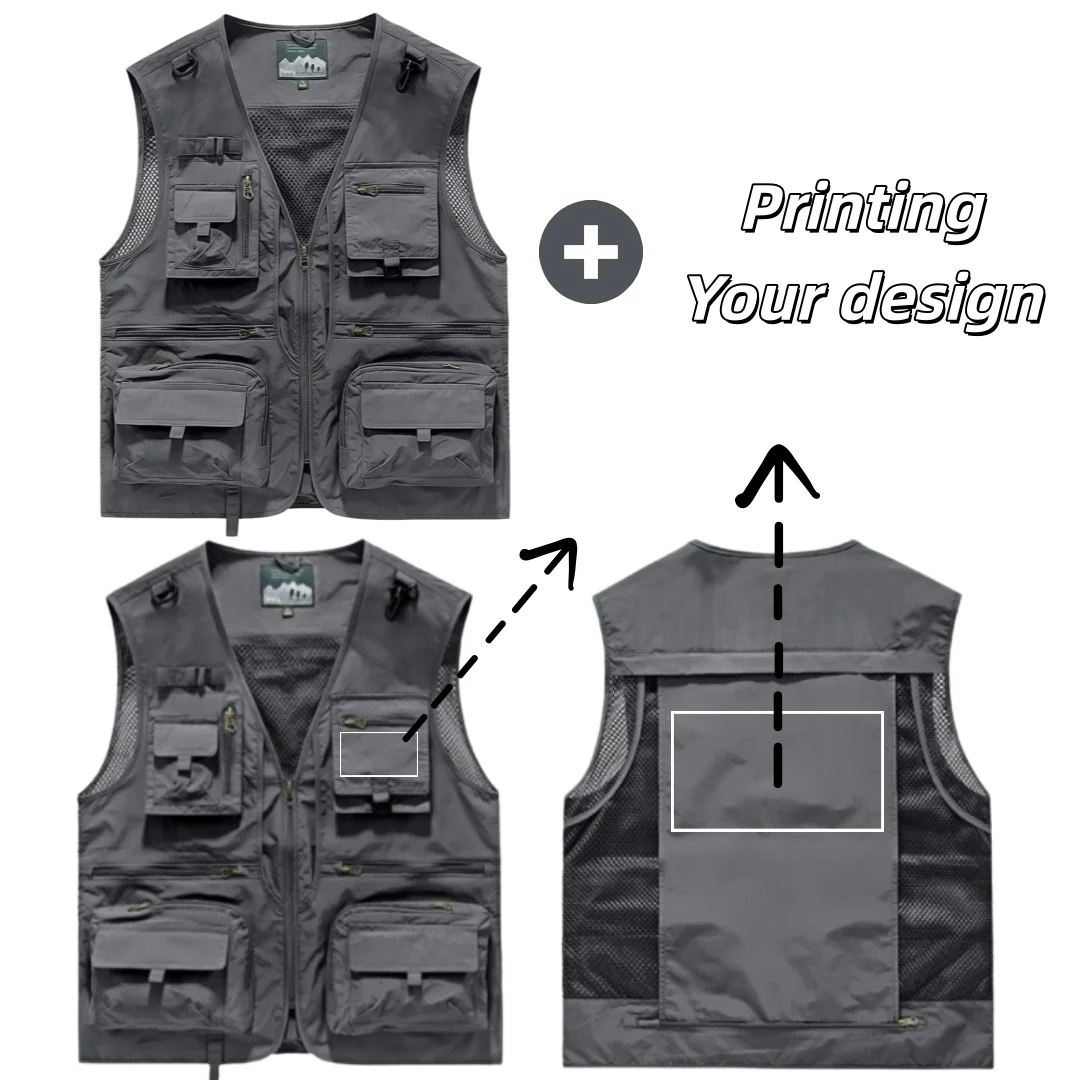 New 14 Pockets Summer Men US Tactical Hiking Fishing Vest Mens Photographer Waistcoat Mesh Cargo Sleeveless Jacket Tool Vest