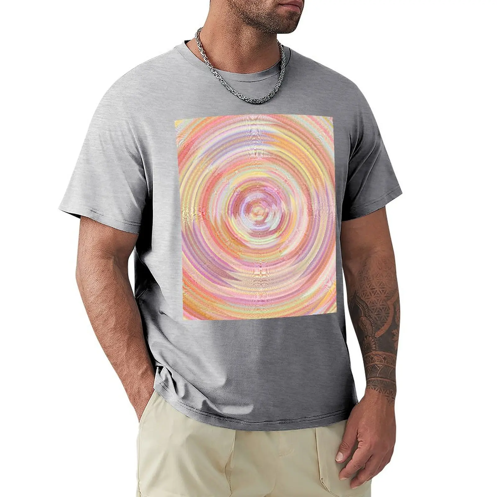 Rainbow tornado. T-shirt oversizeds graphics quick drying heavy weight t shirts for men