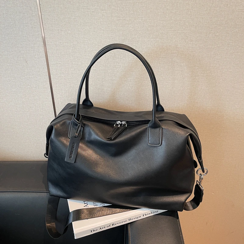 

2026 New Fashion Simple Solid Sense of Luxury PU Travel Bags Large Capacity Casual Versatile High Quality Women's Shoulder Bags
