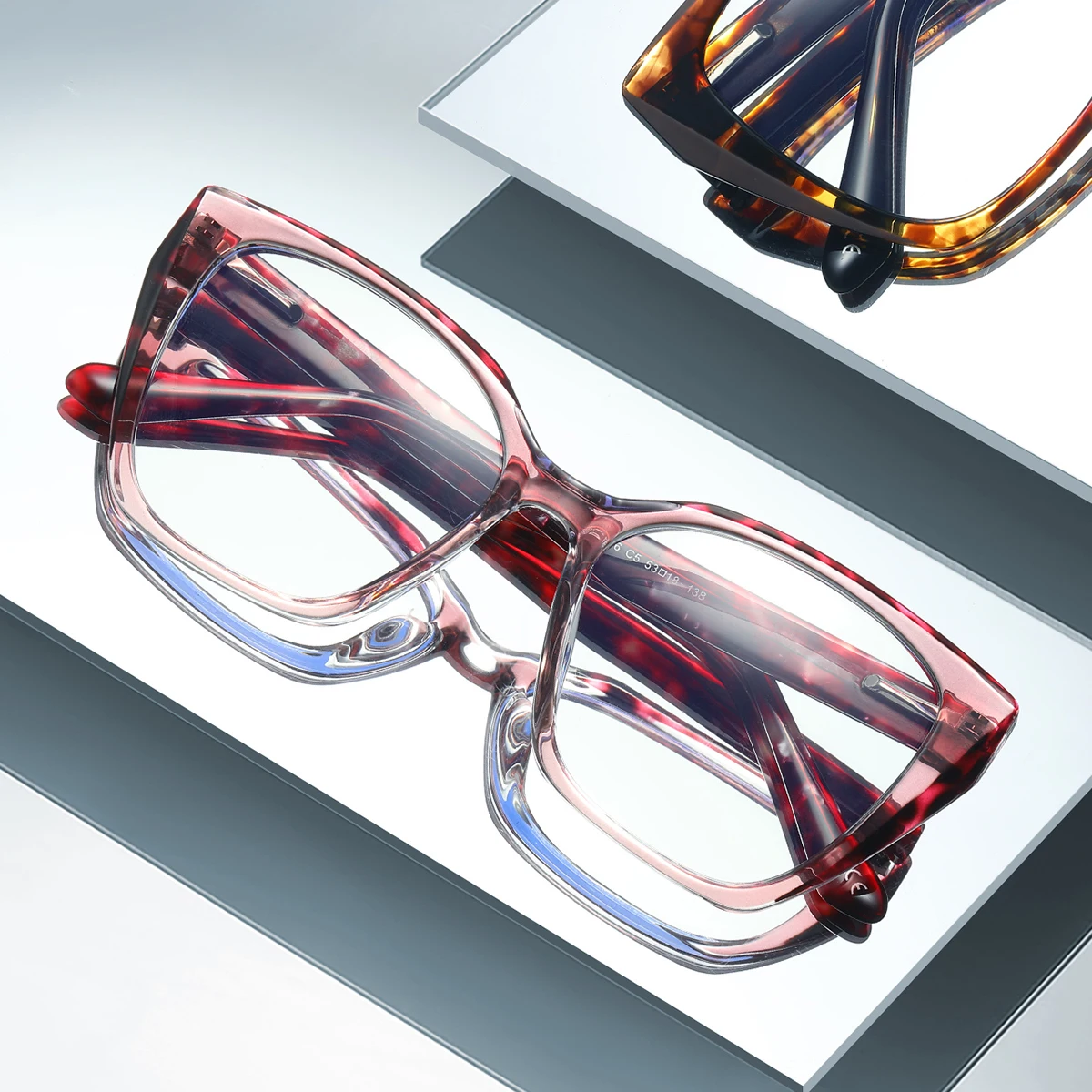 نظارات طبية JMISUS الرائعة على شكل عين القطة للنساء، نظارات قصر النظر الضوئية المربعة