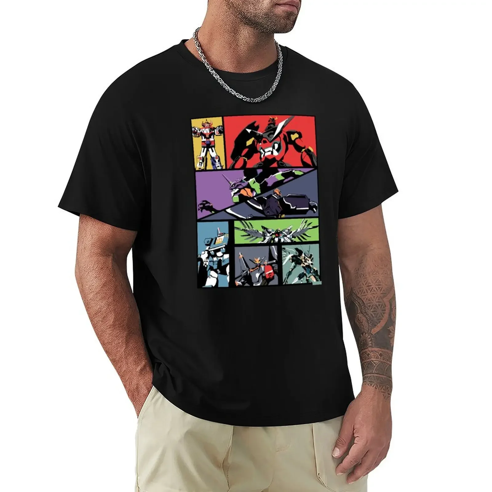 Super Robots T-Shirt plus sizes sports fans customs Aesthetic clothing mens plain t shirts