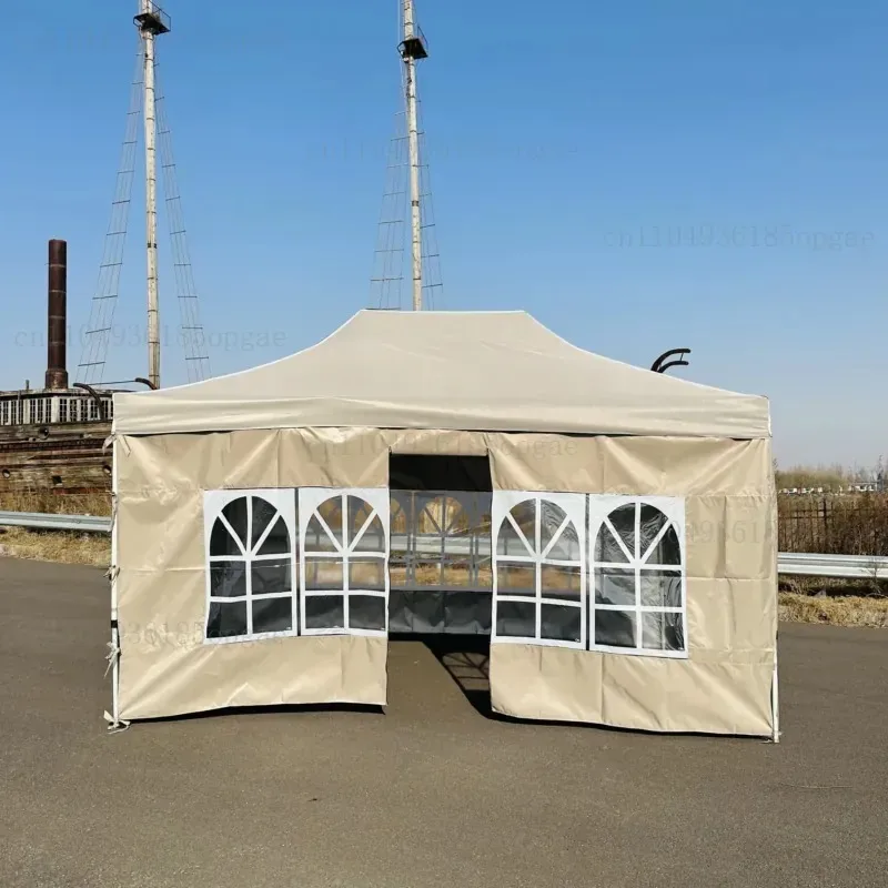 Camping tent, waterproof iron frame trade show tent, portable 10x15 foot tent, outdoor camping