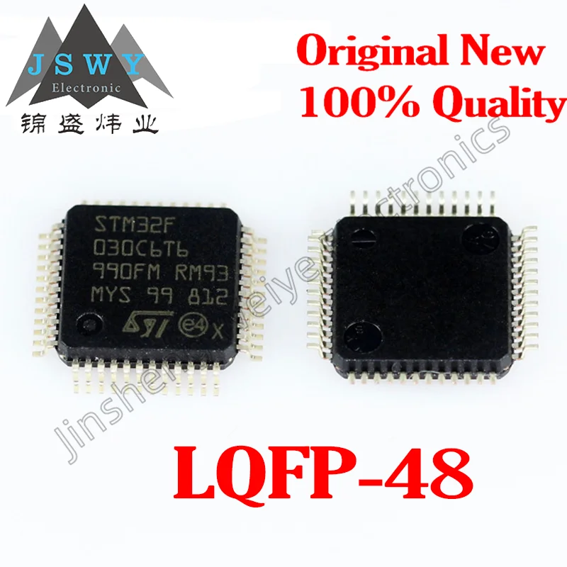 

1-50pcs STM32F030C6T6 LQFP48 Original stock ARM Cortex-M0 Fast delivery 48MHz 32KB(32Kx8) Flash 2.4V~3.6V I²C, SPI, UART/USART