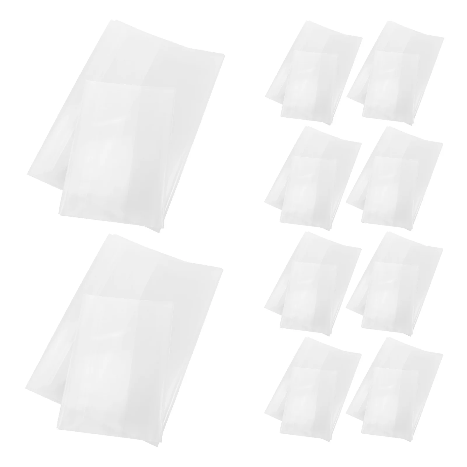 

20pcs Transparent Book Covers Clear Protective Sleeves Anti-Scratch Anti-Wear For Textbooks Hardcover Library Books Plastic