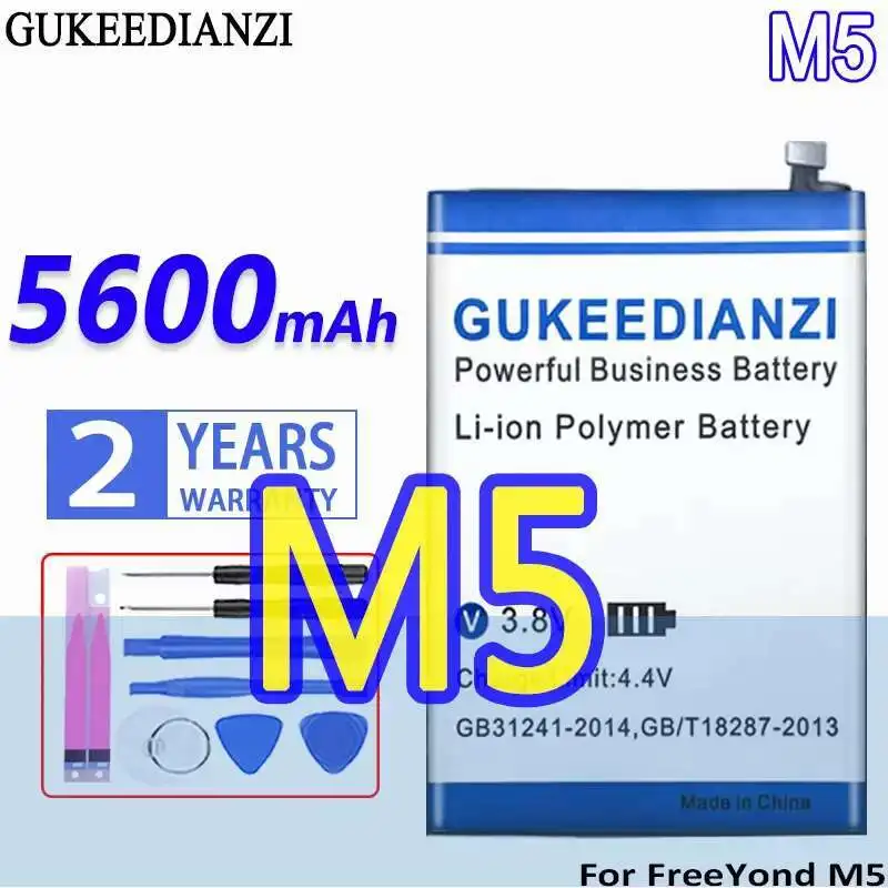 

5600Mah Premium Replacement Mobile Phone Battery Reliable Power For Freeyond M5