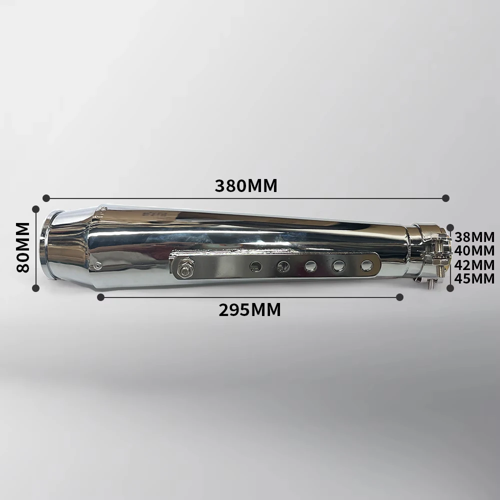 Motorcycle exhaust escape muffler Retro exhaust pipe x4 muffler 38mm 40mm 42mm 45mm