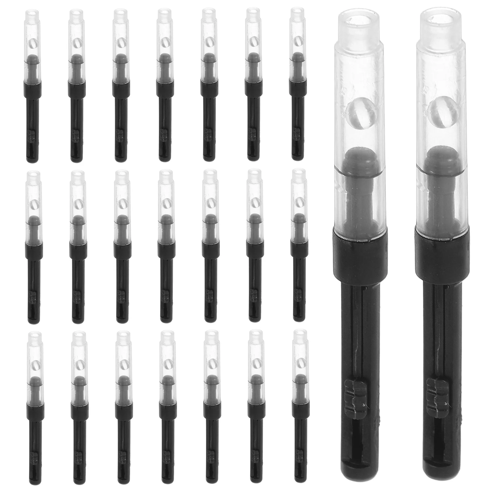 50 個ユニバーサル万年筆インクコンバーターツイストメカニズム詰め替え可能なプランジャー、ボトル入りインク用万年筆男性用