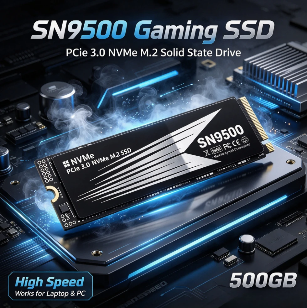 Original SN9500 SSD M.2 NVMe High Speed Internal Solid State Drive PCIe 3.0 Gaming Drive Works For Laptop PC Hard Disk