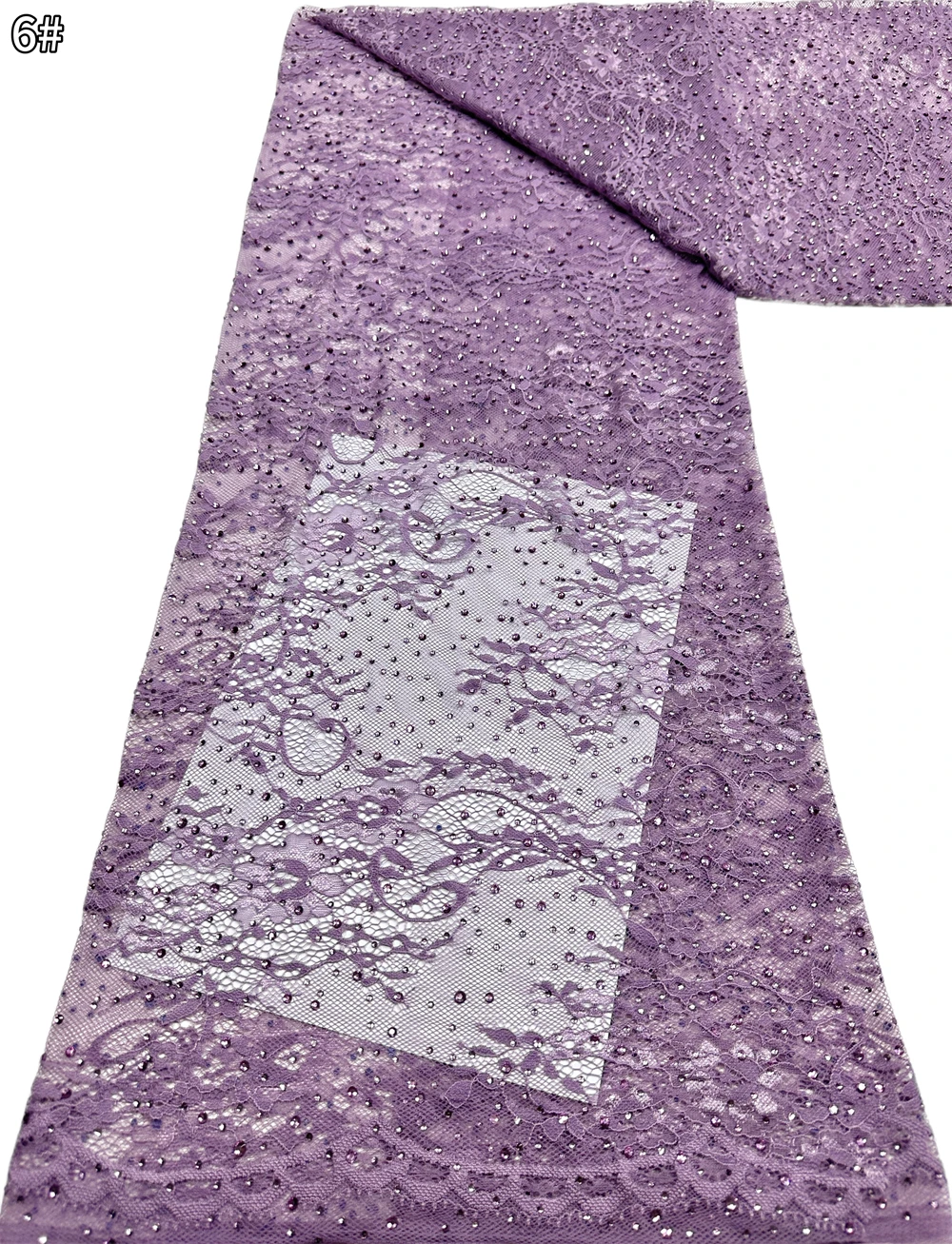 

African French Tulle Sequins Beaded Lace High Quality Nigerian Embroidered Lace Fabrics For Ladies Party Wedding Dresses Sewing