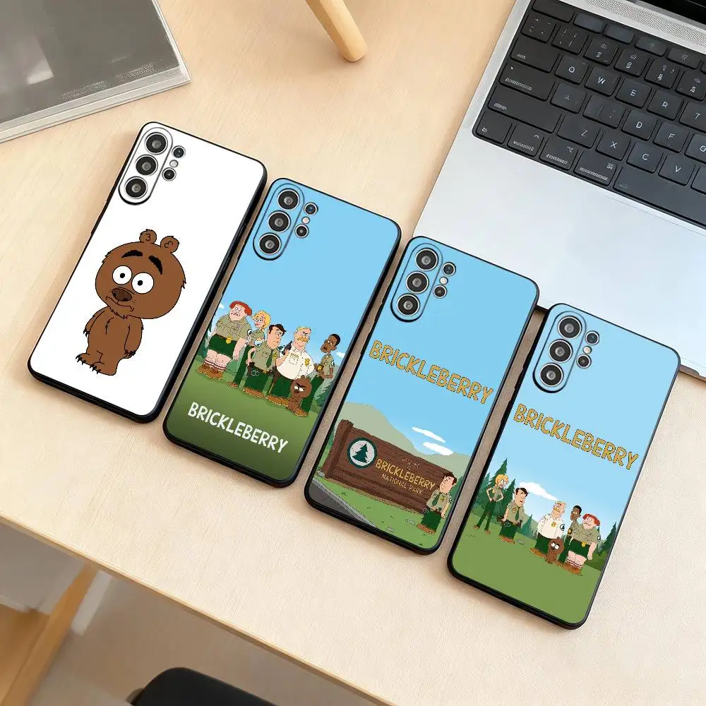 B-Brickleberry   Phone Case For Samsung S25,S24,S21,S22,S23,S30,Ultra,S20,Plus,Fe,Lite,Note,10,Black Cover