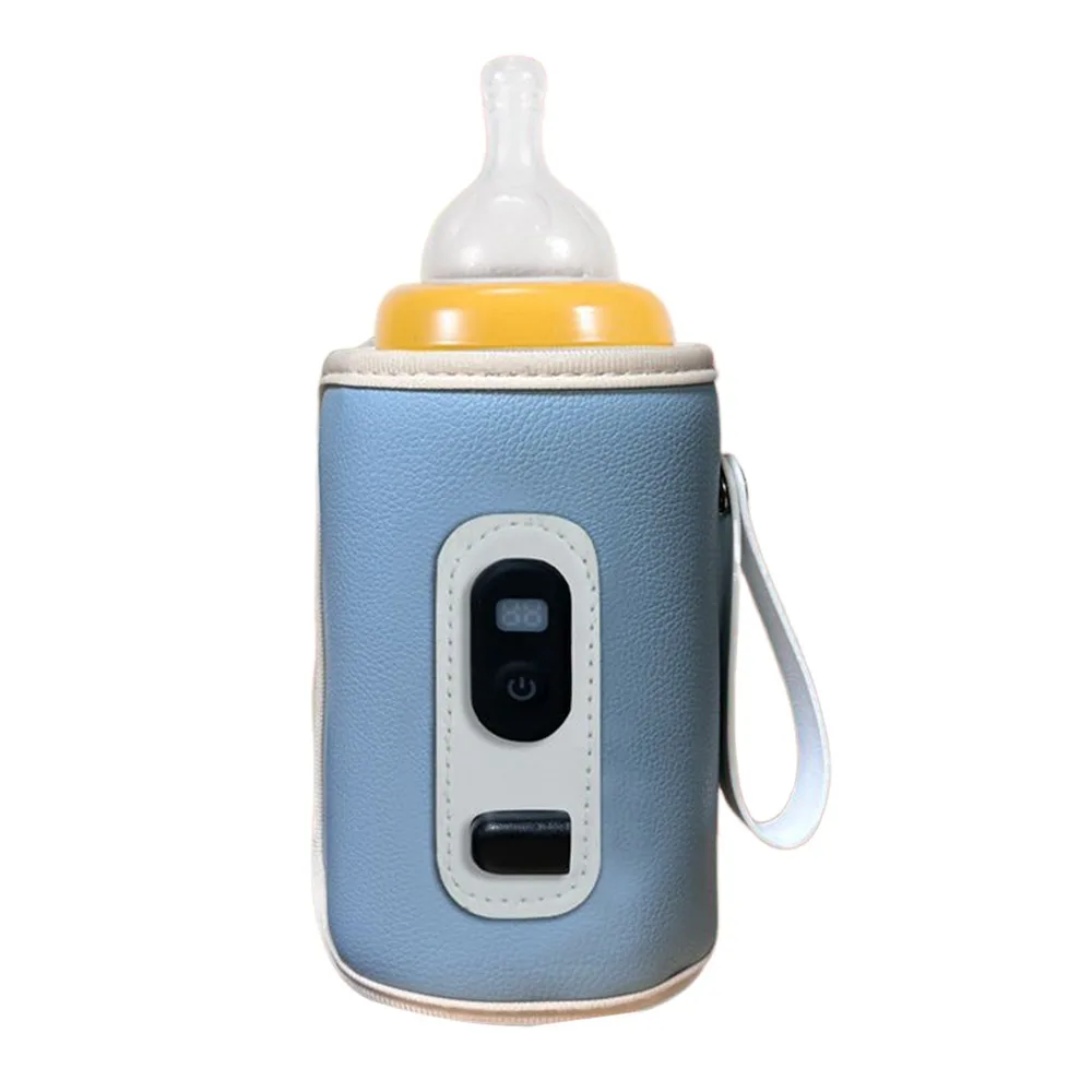 

Baby Nursing USB Milk Water Warmer Travel Heating Sleeve Constant Temperature Milk Bottle Heater Digital Display