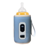 Baby Nursing USB Milk Water Warmer Travel Heating Sleeve Constant Temperature Milk Bottle Heater Digital Display
