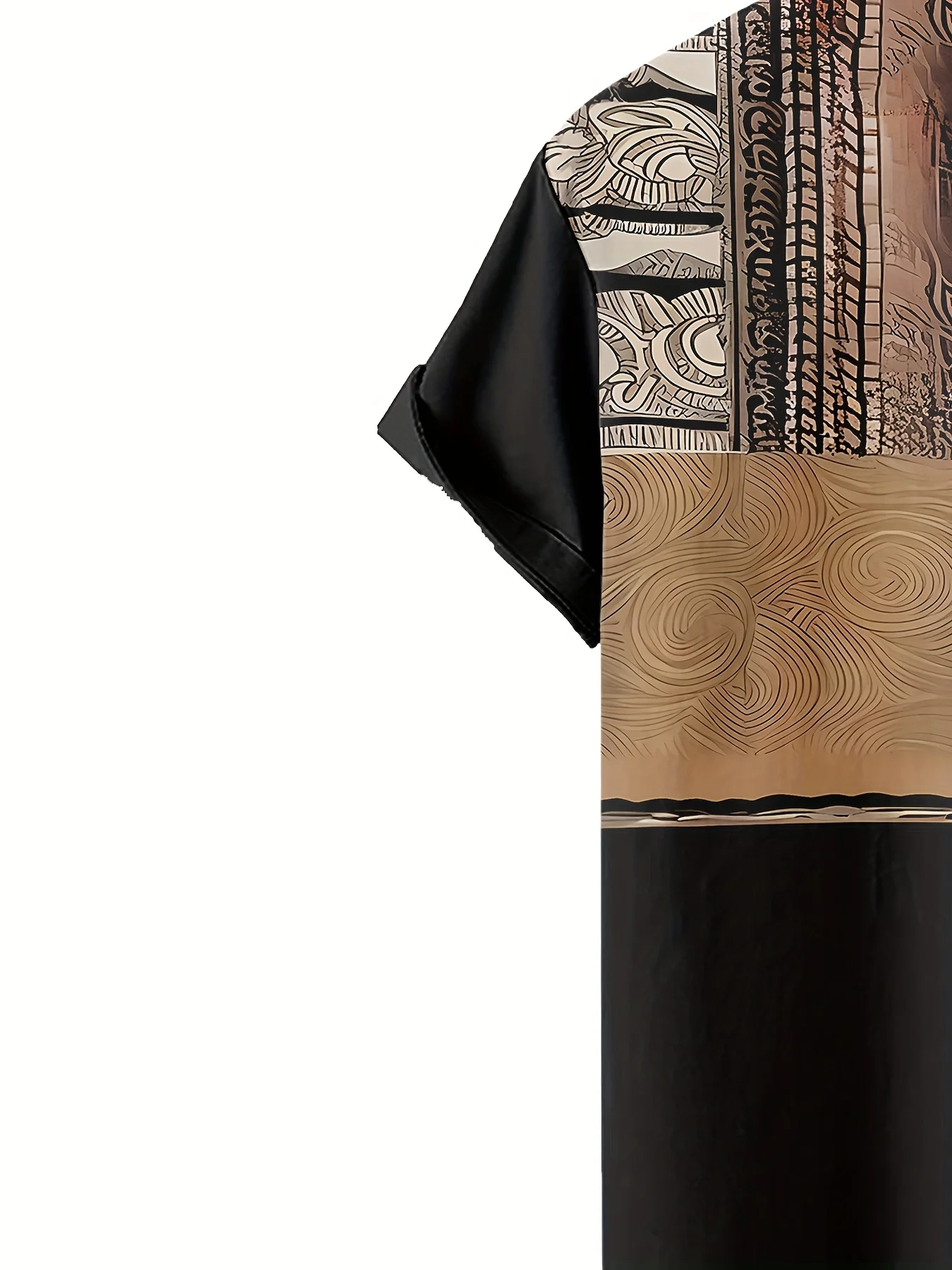 قميص رجالي جديد بأكمام قصيرة لصيف 2025 يسمح بمرور الهواء وخفيف الوزن غير رسمي للتزلج على الجليد ملابس رجالية مطبوعة ثلاثية الأبعاد #3