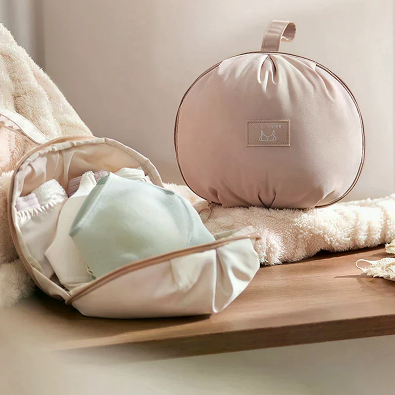 

Портативная ручная сумка для хранения из полиэфирного волокна, дорожное нижнее белье, носки, бюстгальтер, сумка-органайзер для интимной одежды в форме шара