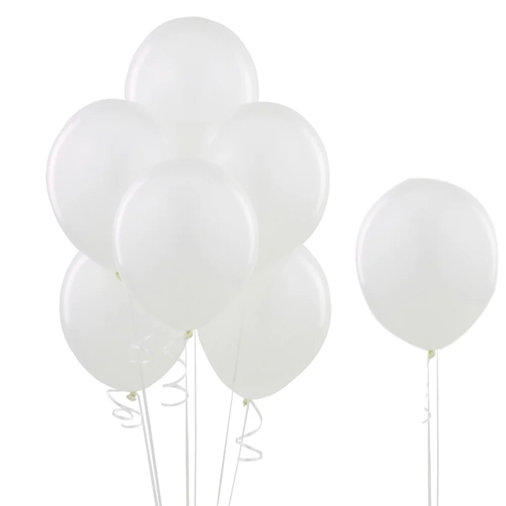

50Pcs Pearl Luster Balloon Set White Black Latex Party Decoration Wedding Birthday Festival Balloon Party Balloons
