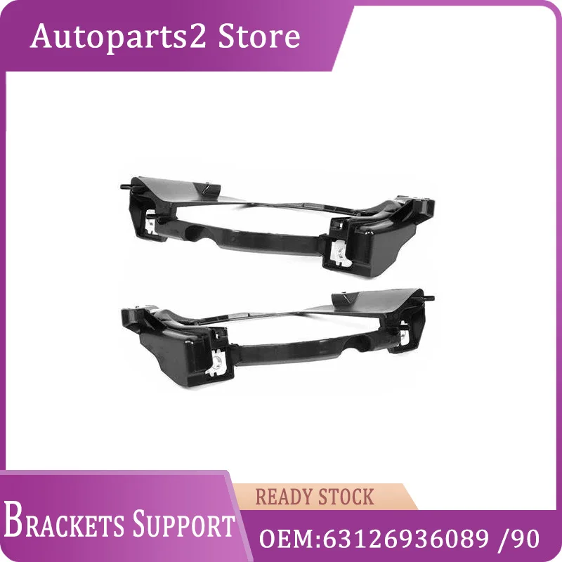 

63126936090 63126936089 Auto Parts Black Headlight Mounting Brackets Support Fit For BMW 5 Series E60 E61 525I 528Xi 530I