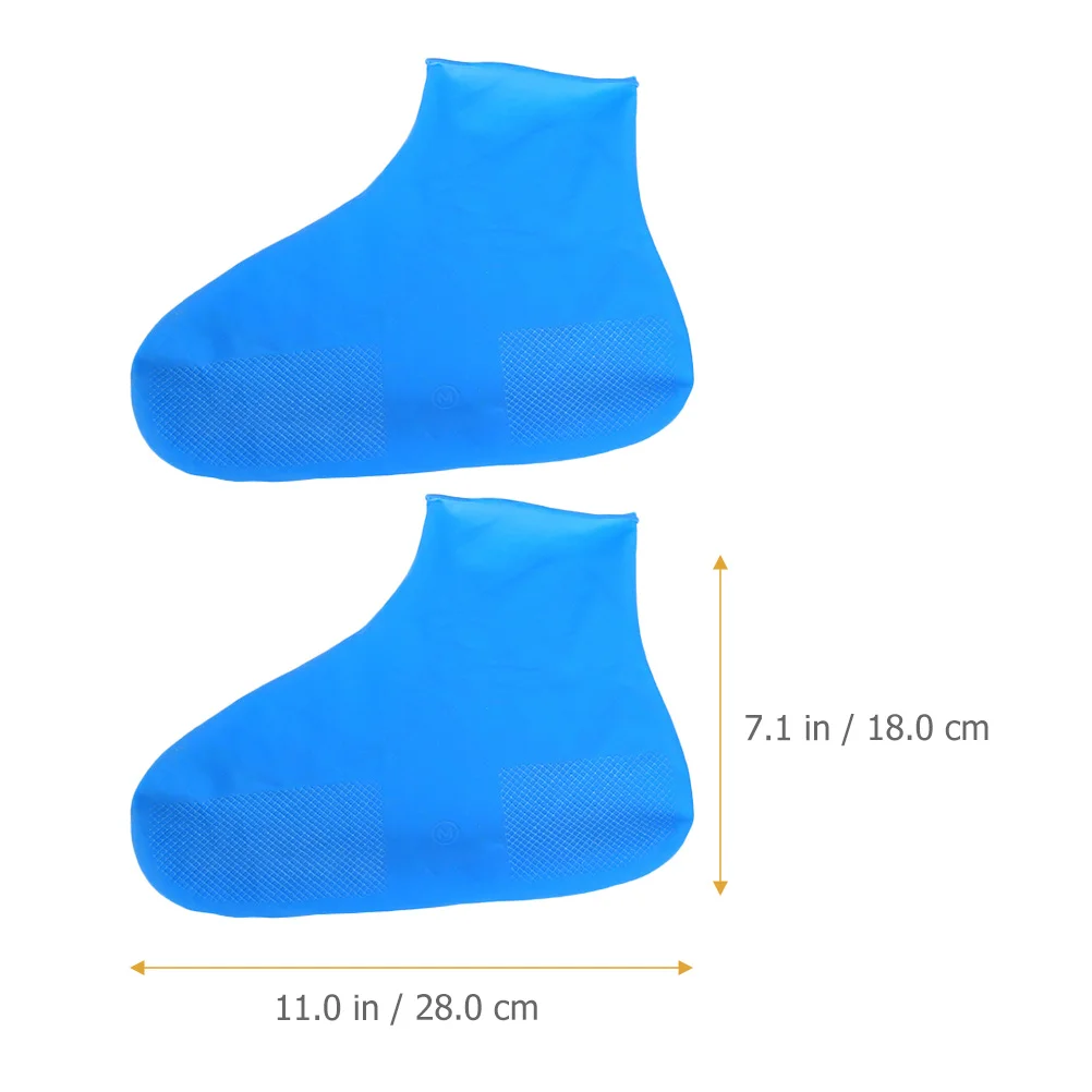 2Pairs Anti-Slip Waterproof Shoes Cover Premium Latex Durable Rain Shoe Protector Practical Outdoor Shoes Protector Convenient
