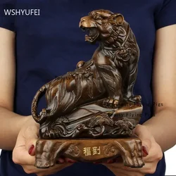 Feng Shui Chinese Zodiac Tiger Figurine Ornaments Home Resin Crafts Office Desktop Decor Living Room Decoration Luck for You