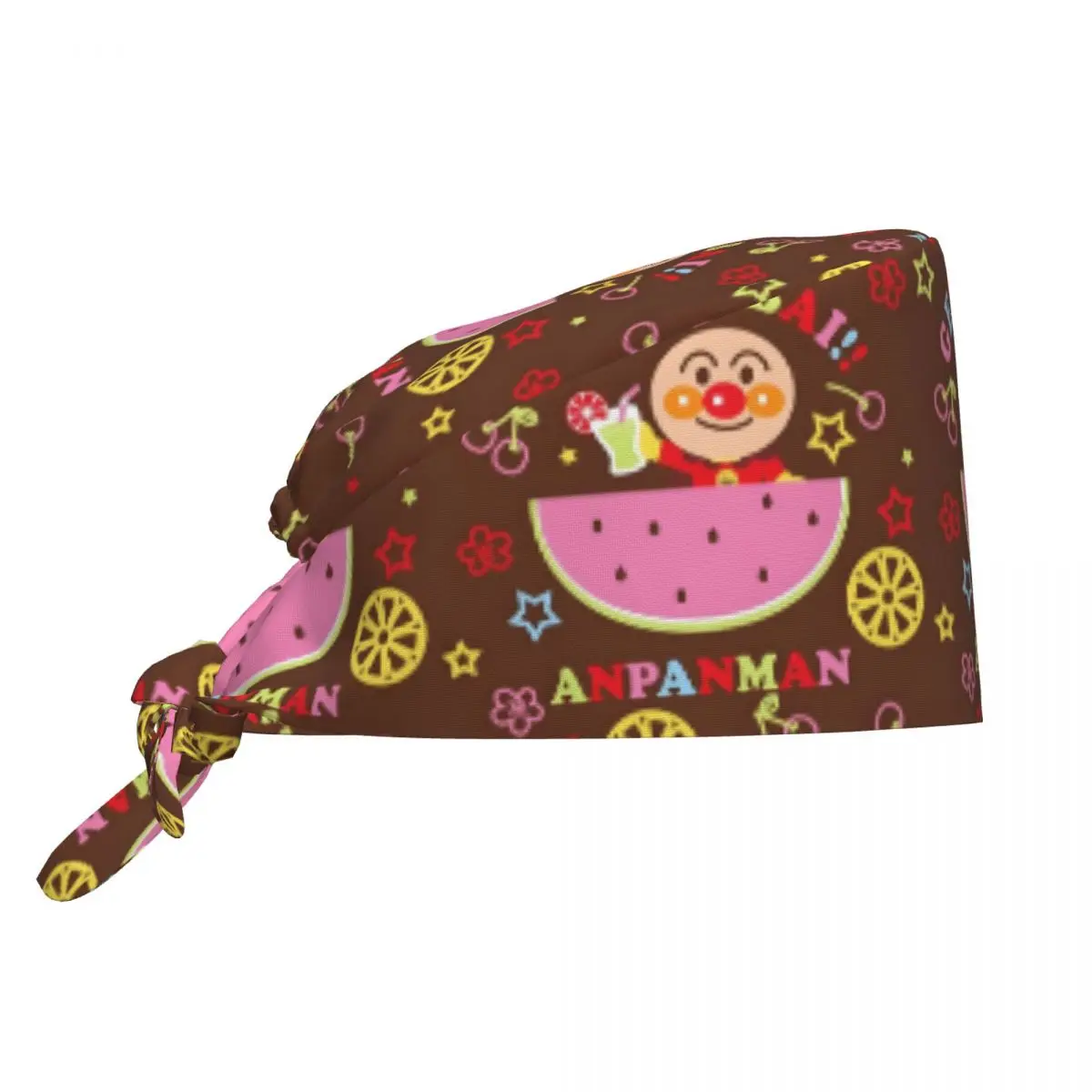 

Custom A-Anpanmanes Bread Comics Medical Staff Scrubs Hat Women Men For Chef Hat Scrub Caps