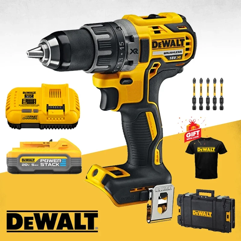 Dewalt DCD791 Cordless Compact Drill/Driver With 18V Lithium Battery Brushless Motor Electric Screwdriver DEWALT Power Tools