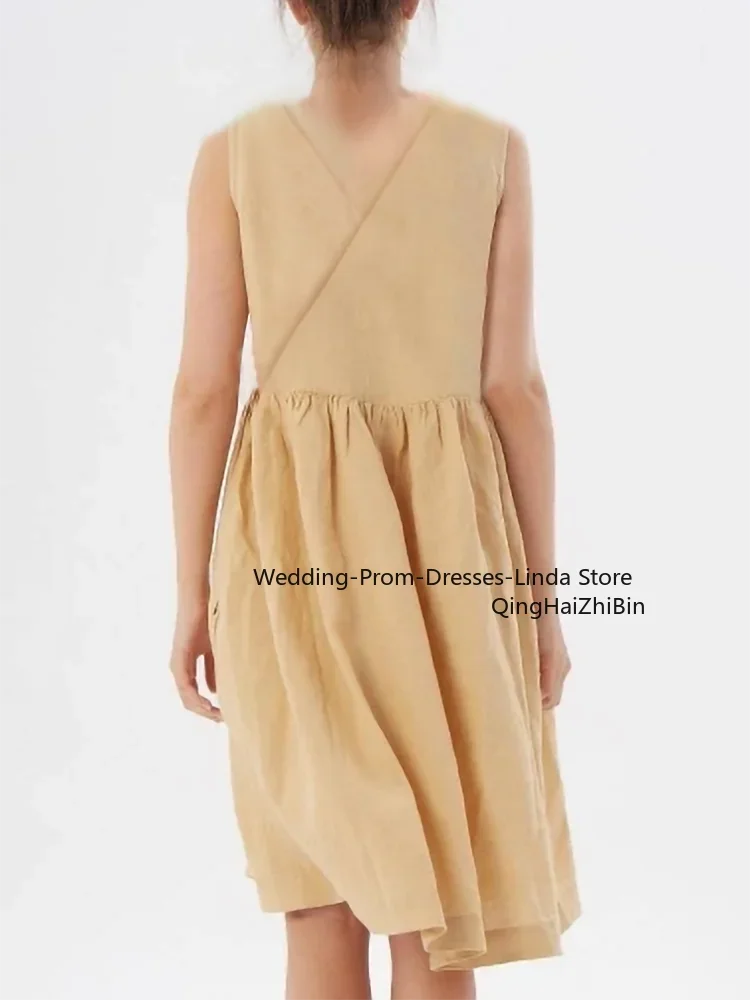 Gold Loose Version O-Neck Knee-length Cocktail Dress Evening Dresses  Birthday Party Prom Homecoming Gowns Vestidos Elegantes - AliExpress 320