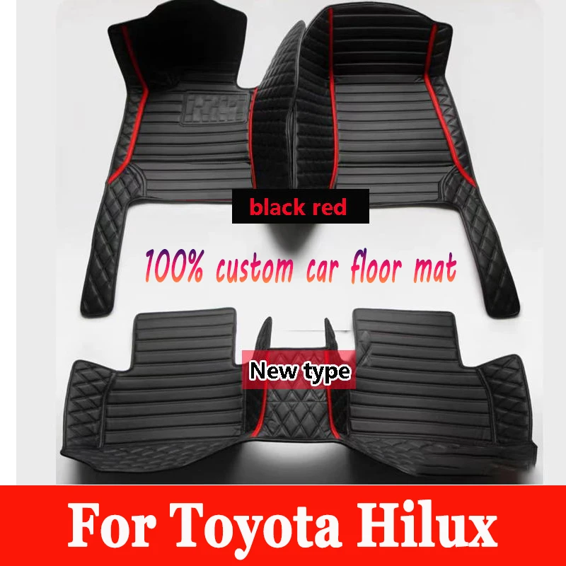 Car Floor Mats For Toyota Hilux 2022 2021 2020 2019 2018 2017 2016 2015 2014 2013 2012 2011 2010 2009 Custom Carpets Cover Rug