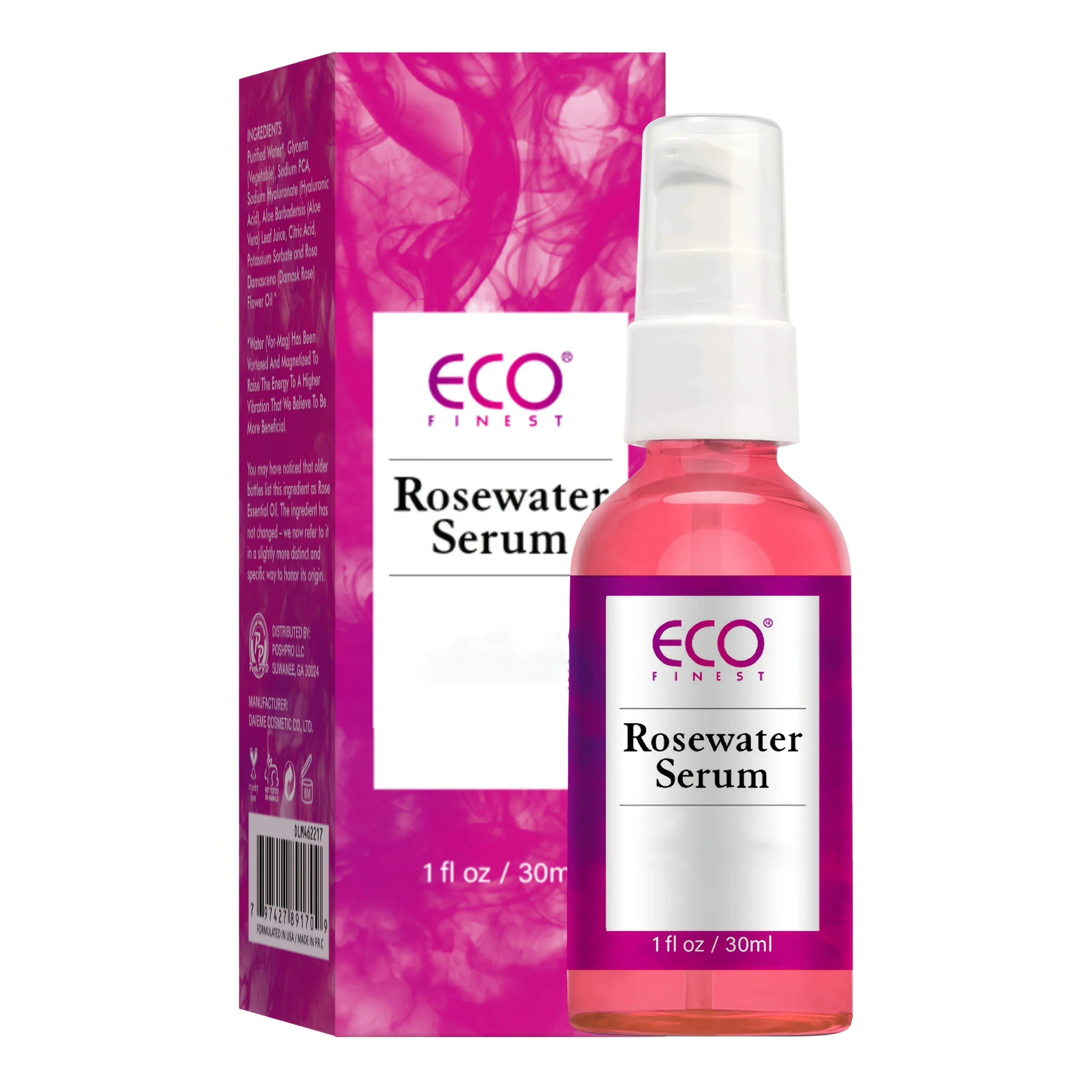 Rosewater Face Serum provides deep moisturizing care for the skin - diminishes fine lines and wrinkles and adds a natural glow.