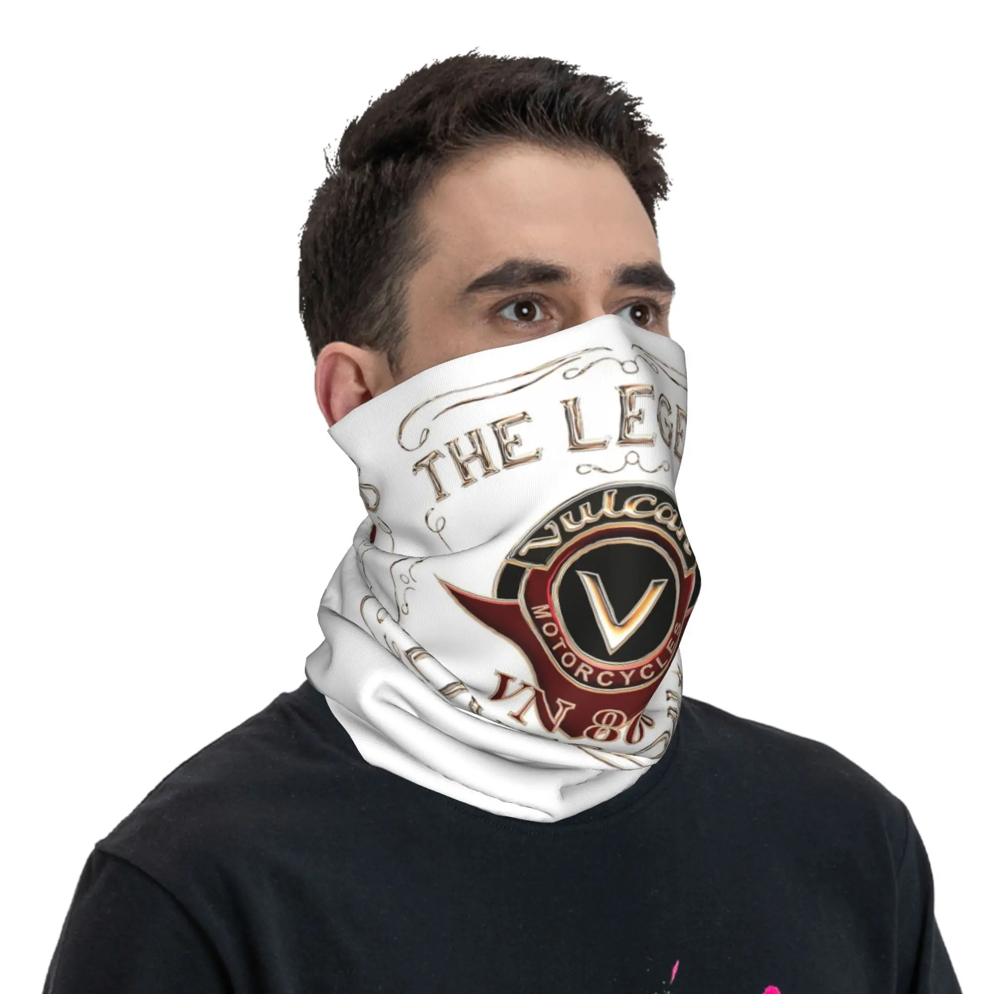 فولكان VN 800 دراجة نارية الأسطورة يعيش على باندانا غطاء الرقبة المطبوعة التفاف وشاح بالاكلافا الرياضة في الهواء الطلق للرجال النساء الكبار #4