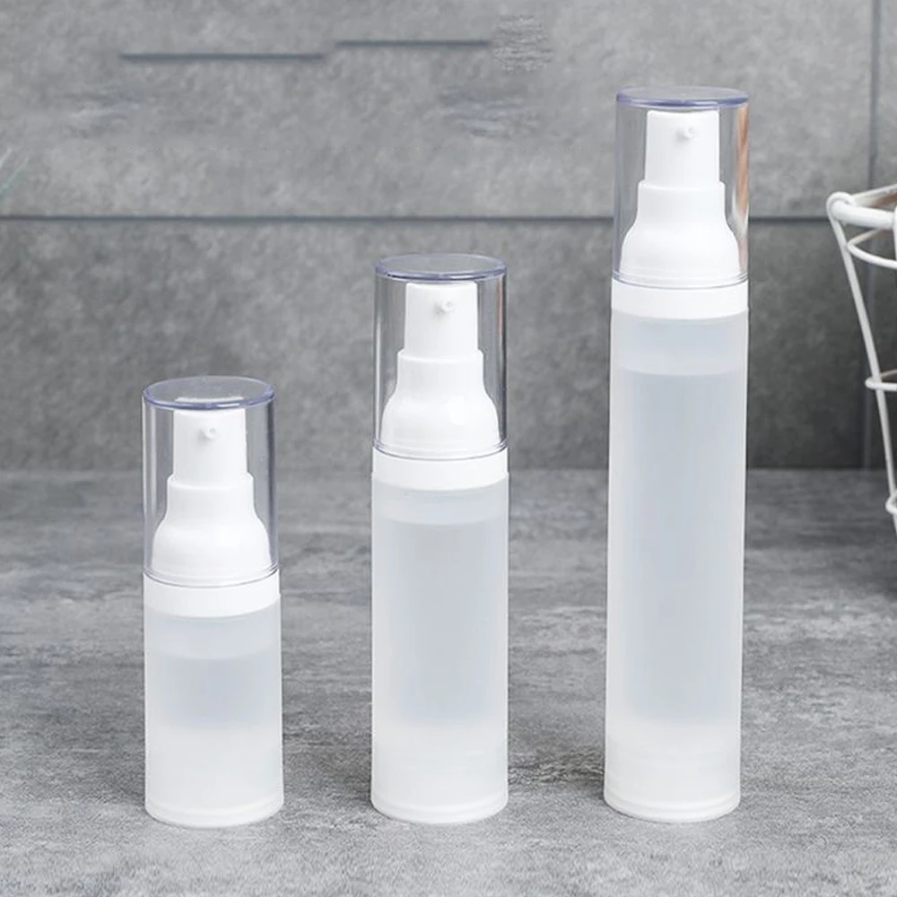 Draagbare vacuüm hervulbare flessen Cosmetische lotion Crèmecontainer reispompfles 15ML 30ML 50ML