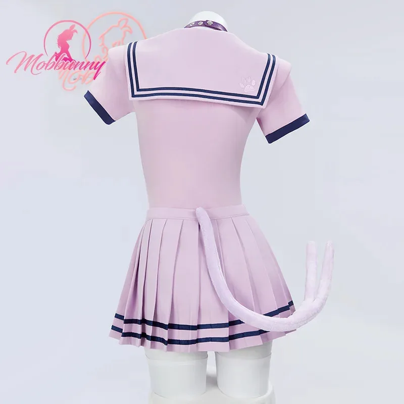 Sky02 Mobbunny PM ملابس النوم المشتقة الأرجواني ارتداءها بحار موحدة مطوي تنورة مجموعة مع عقال المختنق تأثيري Costu88Li