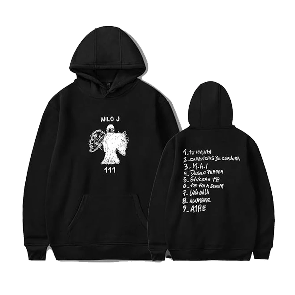 

2024 Milo J Singer Hoodies 111 Album Merch Sweatshirts Women Men Hooded Fashion Casual Spring Autumn Streetwear