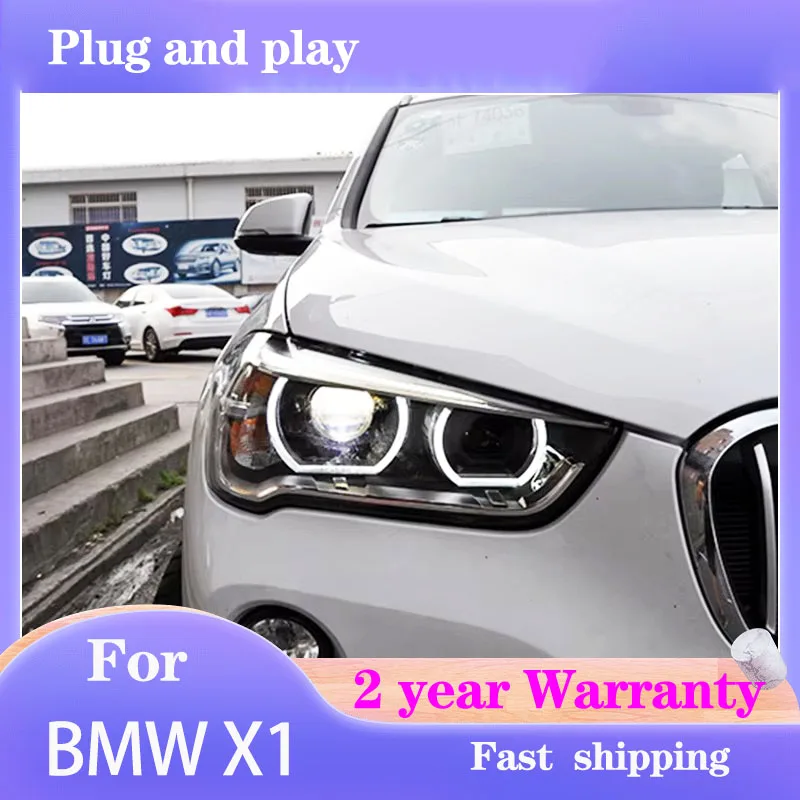 

Car Styling for BMW X1 Headlight 2016 2017 2018 X1 Head Lamp DRL Turn Signal Low High Beam Projector Lens