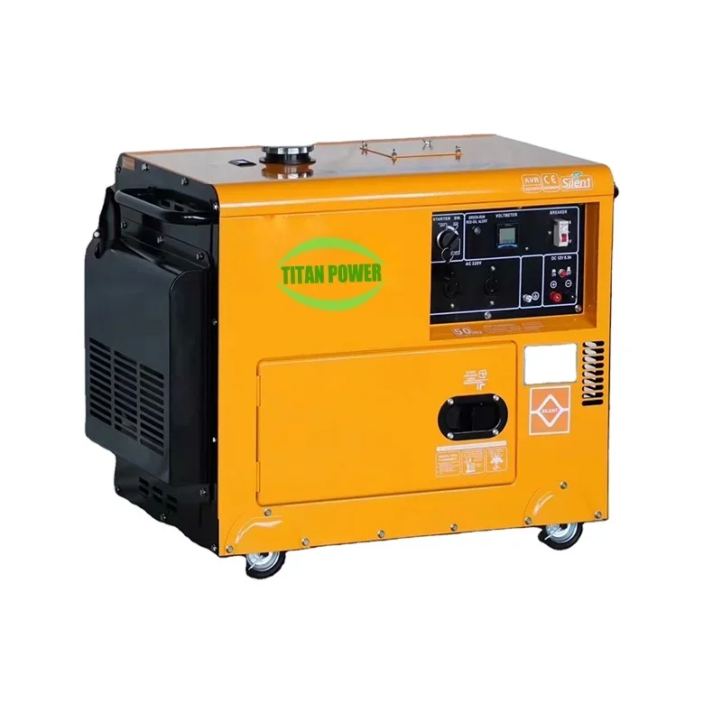 Generador Eléctrico Portátil para el Hogar / Generador Eléctrico Silencioso de 5kw 5kva 8KW 10kva