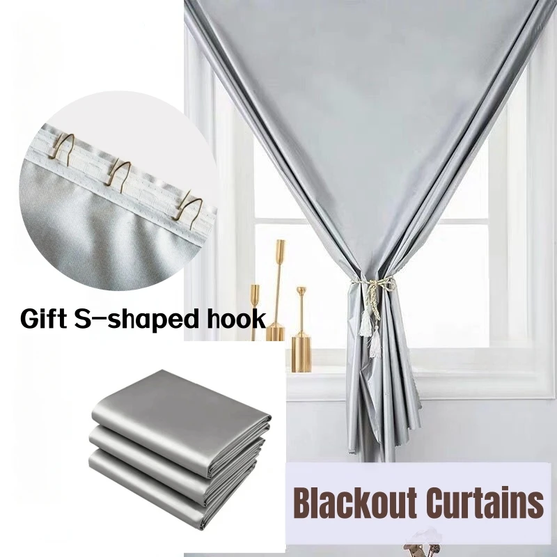 Blackout Curtains Thick Thermal Insulated Window Drapes UV Protection Sun Blocking Curtain for Bedroom Living Room Home Decor