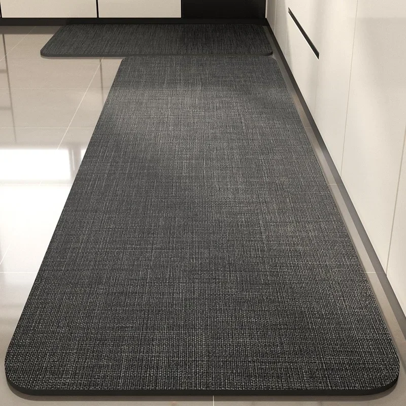 Carpet for Kitchen Absorbent Floor Mat Pvc Anti-slip Entrance Doormat Bathroom Toilet Area Rug Non-slip 주방 카펫 Alfombra De Cocina