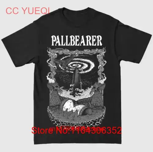 Vtg PALLBEARER Band Silver Wings Heavy Cotton Black Full Size T Shirt AP221 long or short sleeves